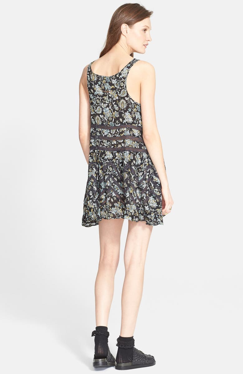 Free People Lace Inset Trapeze Dress, Alternate, color, 