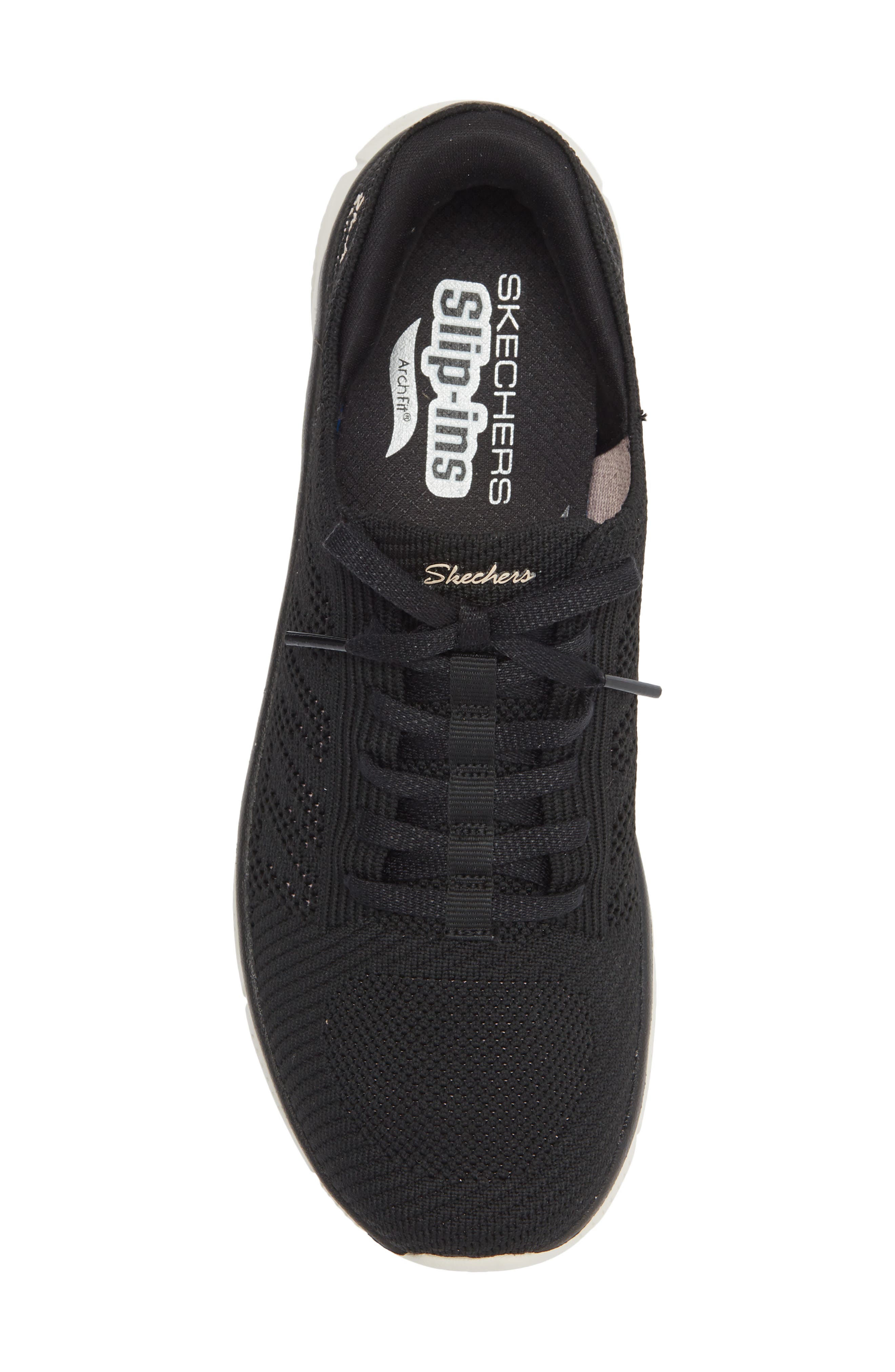SKECHERS Slip-Ins<sup>®</sup>: Arch Fit<sup>®</sup> Sunny Sneaker, Alternate, color, Black