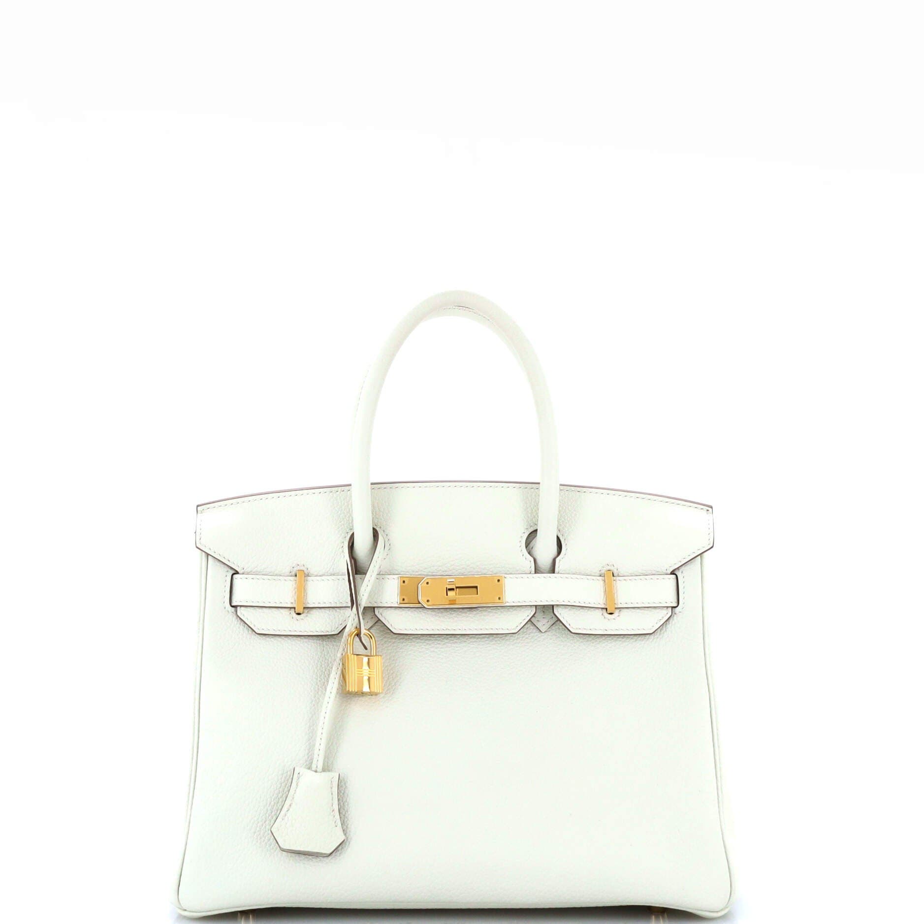 Pre-Owned Hermes Birkin Handbag Light Togo with Gold Hardware 30, Main, color, 