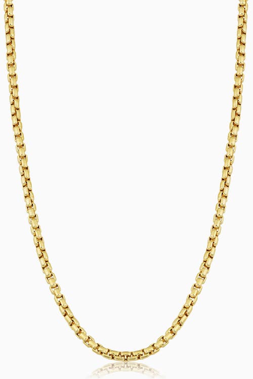 Oradina Round Bodega Box Chain In 14k Yellow Gold
