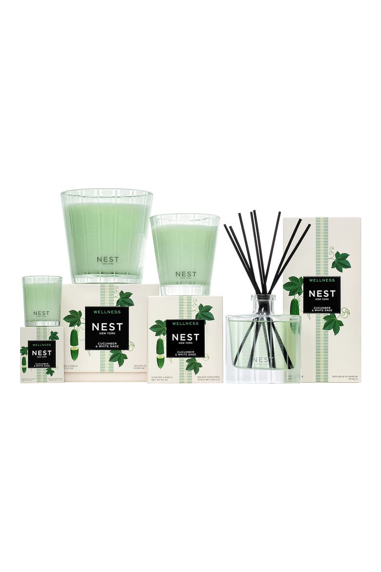 Cucumber & White Sage Scented Candle, Alternate, color, CUCUMBER WHITE SAGE