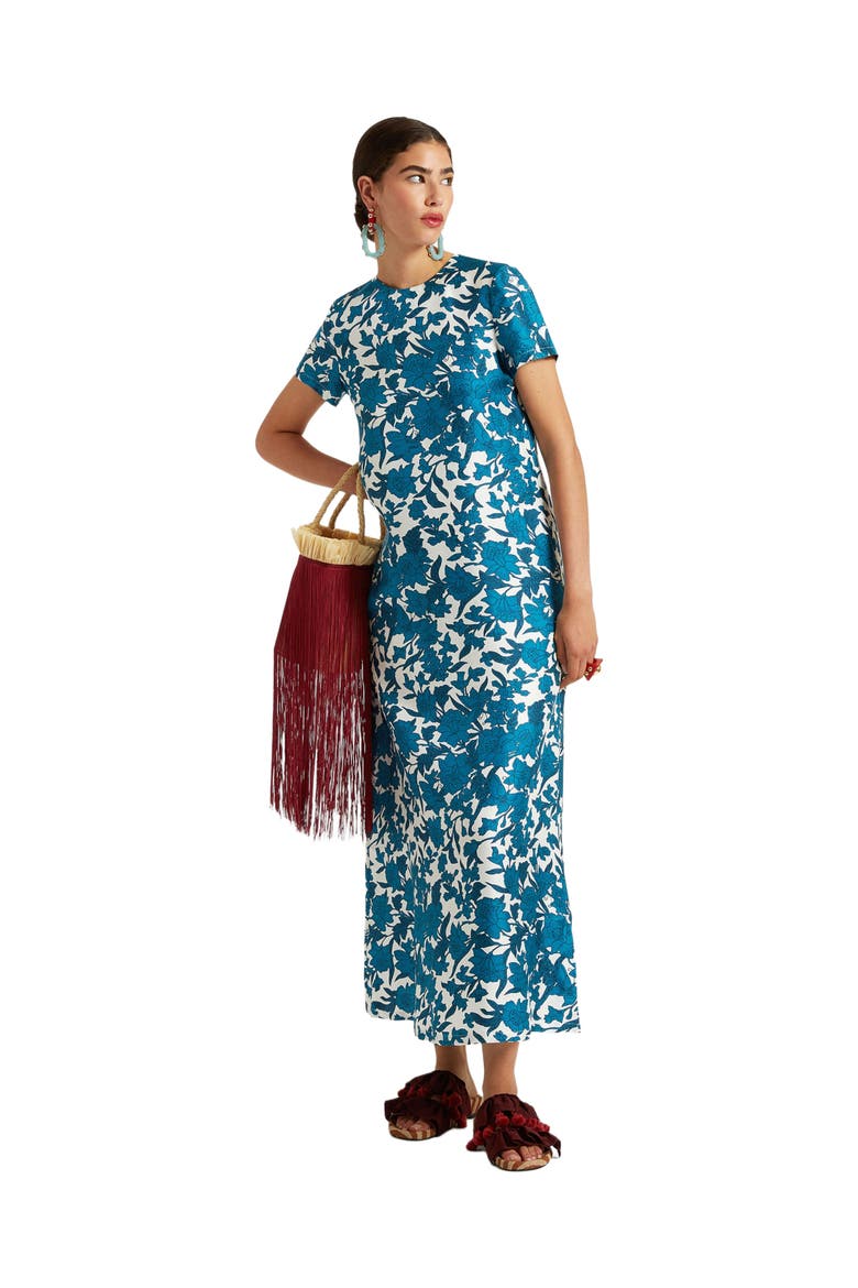 Swing Dress Lilium Blue, Main, color, Lilium Blue