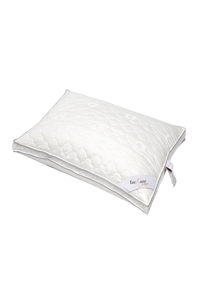 DePera Luxury 100% Cotton Medium Density King Size Pillow - White, Main, color,