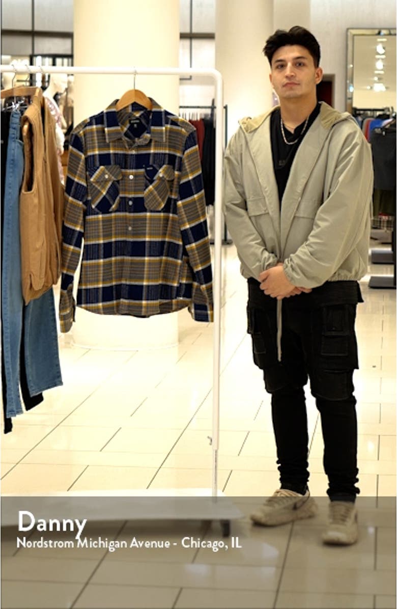 Bowery Slim Fit Plaid Flannel Button-Up Shirt, sales video thumbnail