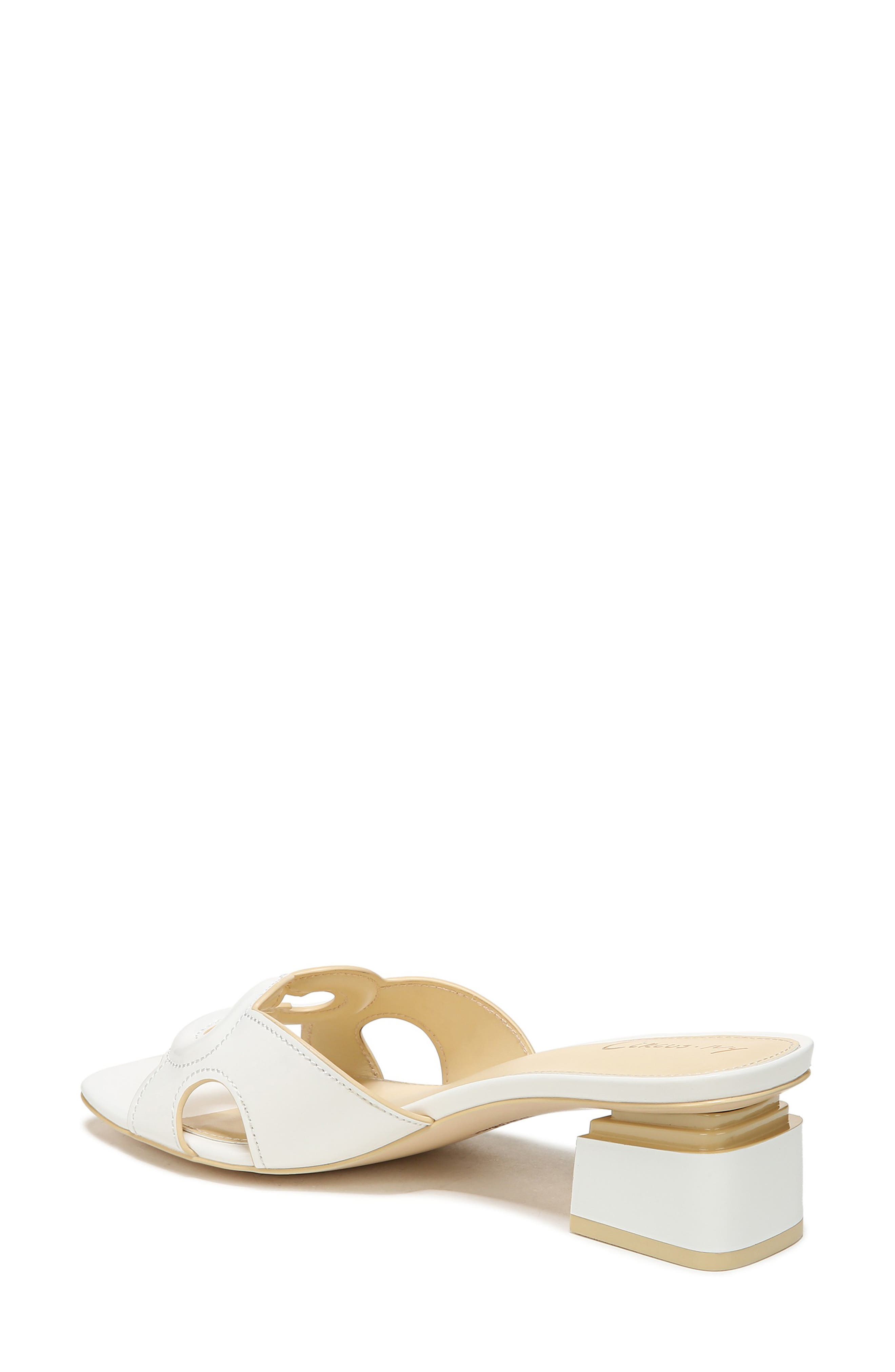 Nia Block Heel Sandal, Alternate, color, BRIGHT WHITE