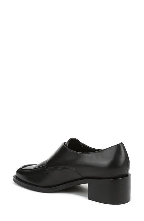 Vince Lennox Monk Strap Shoe In Black