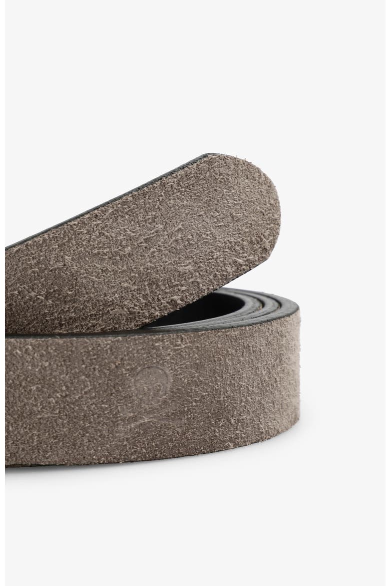 Skull Suede Belt, Alternate, color, Grey