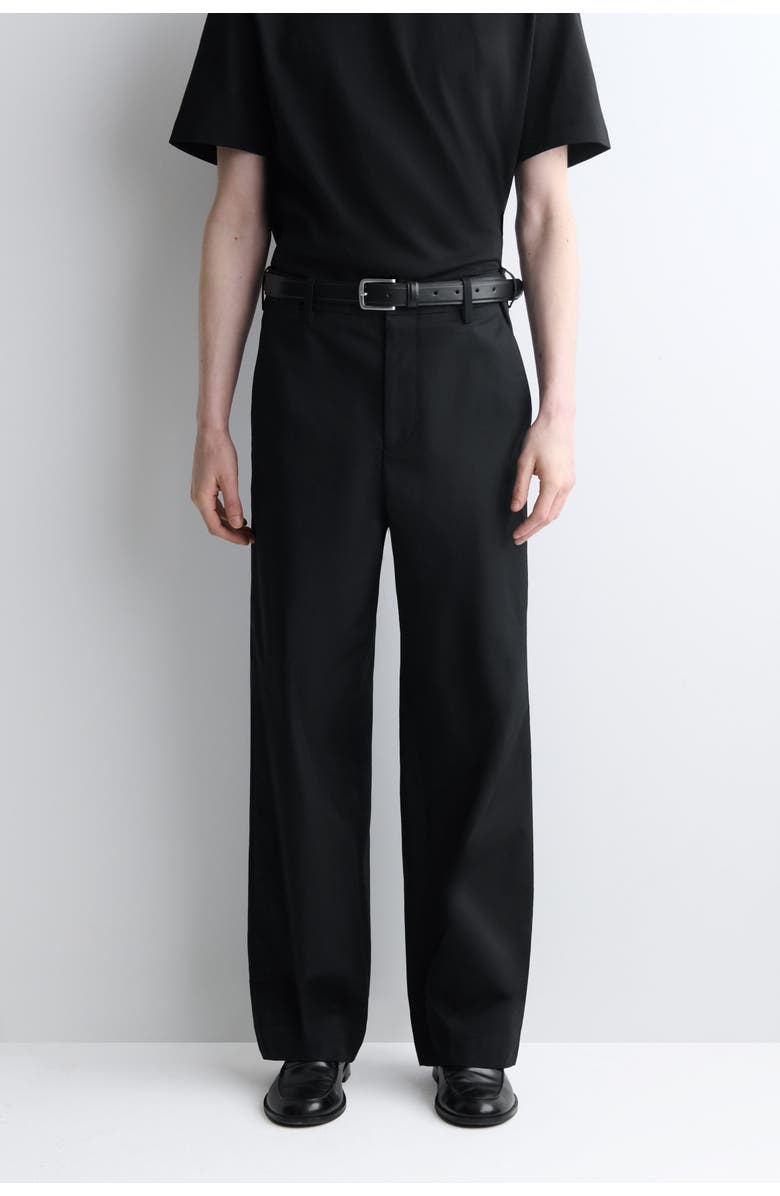 COS Cotton Wide-Leg Pants, Alternate, color, Oxford
