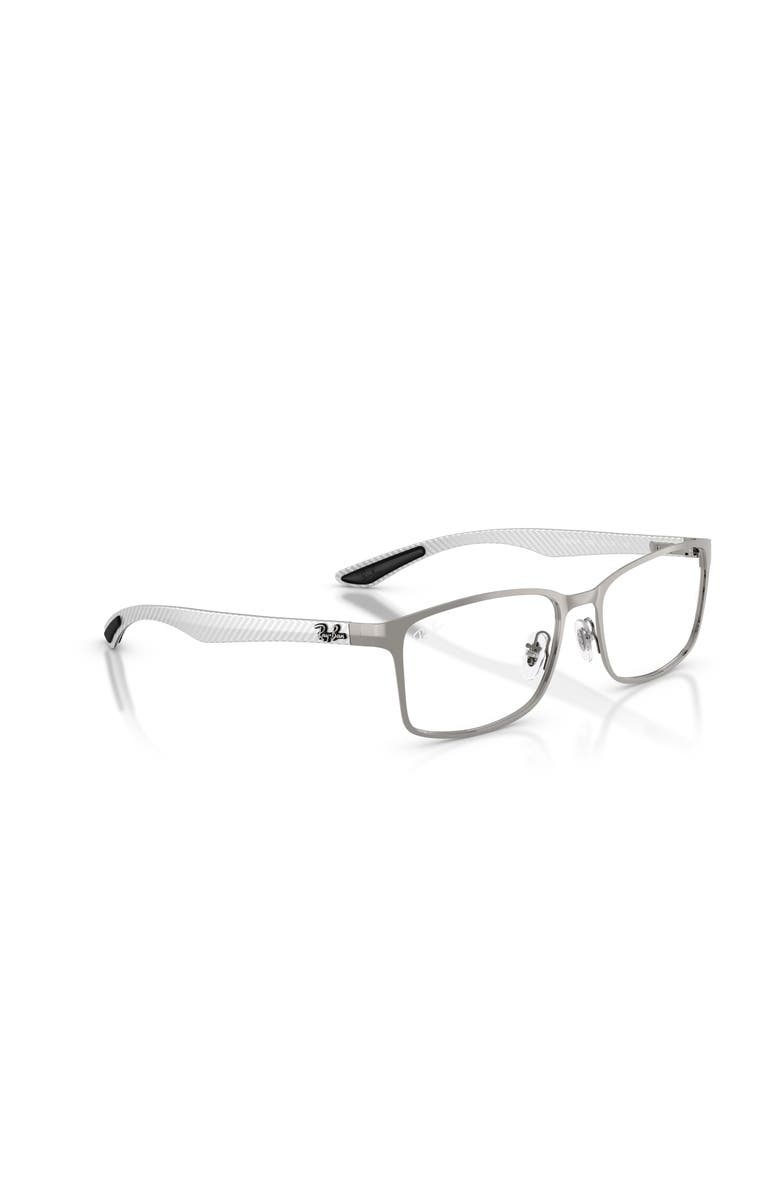Ray-Ban 55mm Rectangle optical glasses, Alternate, color, Grey