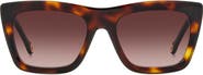 Carolina Herrera Her 0226/S 53mm Gradient Rectangular Sunglasses
