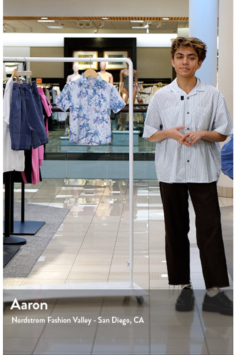 Kids' Short Sleeve Stretch Button-Down Shirt video