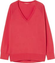 Marina Rinaldi Rita V-Neck Cotton Blend Sweater