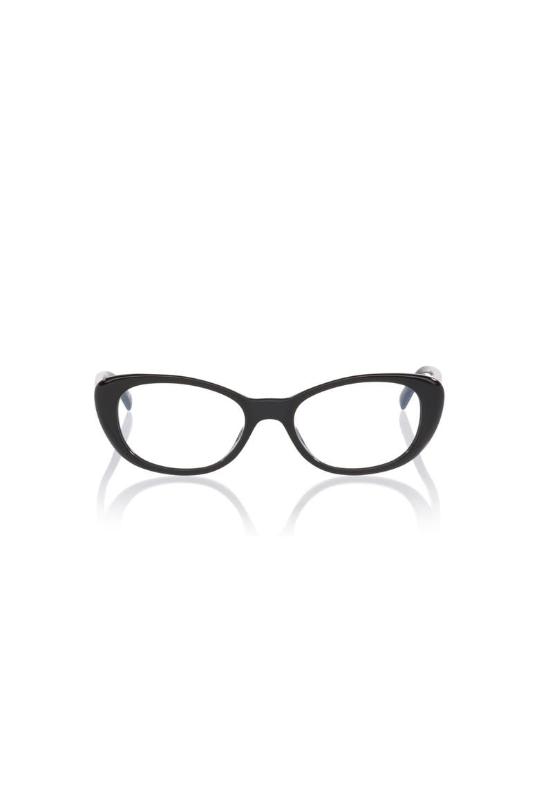 52mm Cat Eye optical glasses, Alternate, color, Black