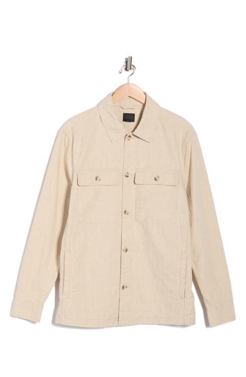 Linen & Cotton Shirt Jacket