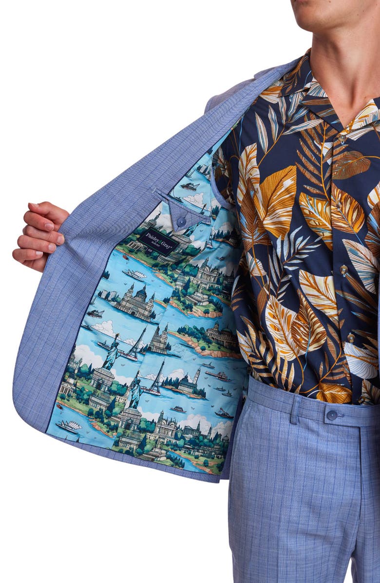 PAISLEY & GRAY Dover Slim Fit Vertical Stripe Sport Coat, Alternate, color, French Blue Stripes