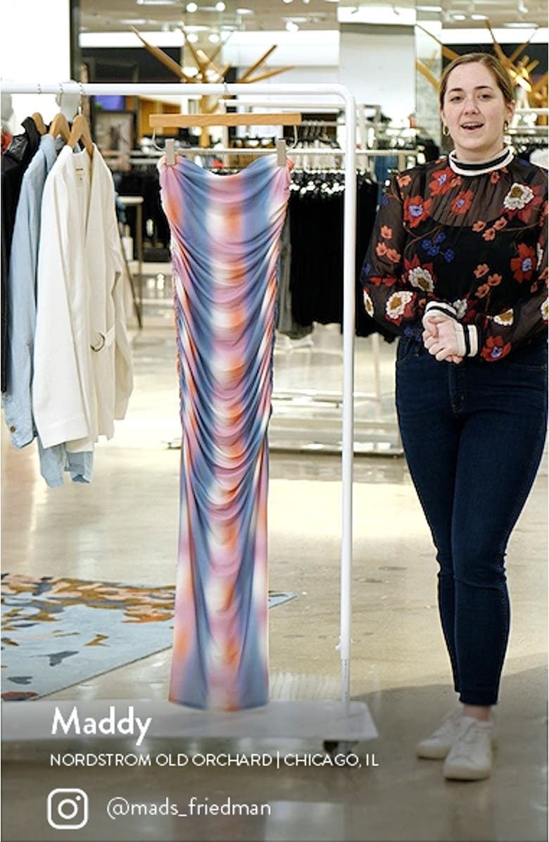 Ruched Strapless Maxi Dress, sales video thumbnail