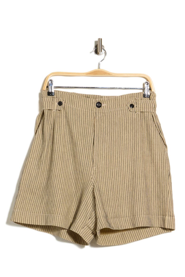 Explorer Striped Linen & Cotton Shorts, Alternate, color, FRONTIER STRIPE