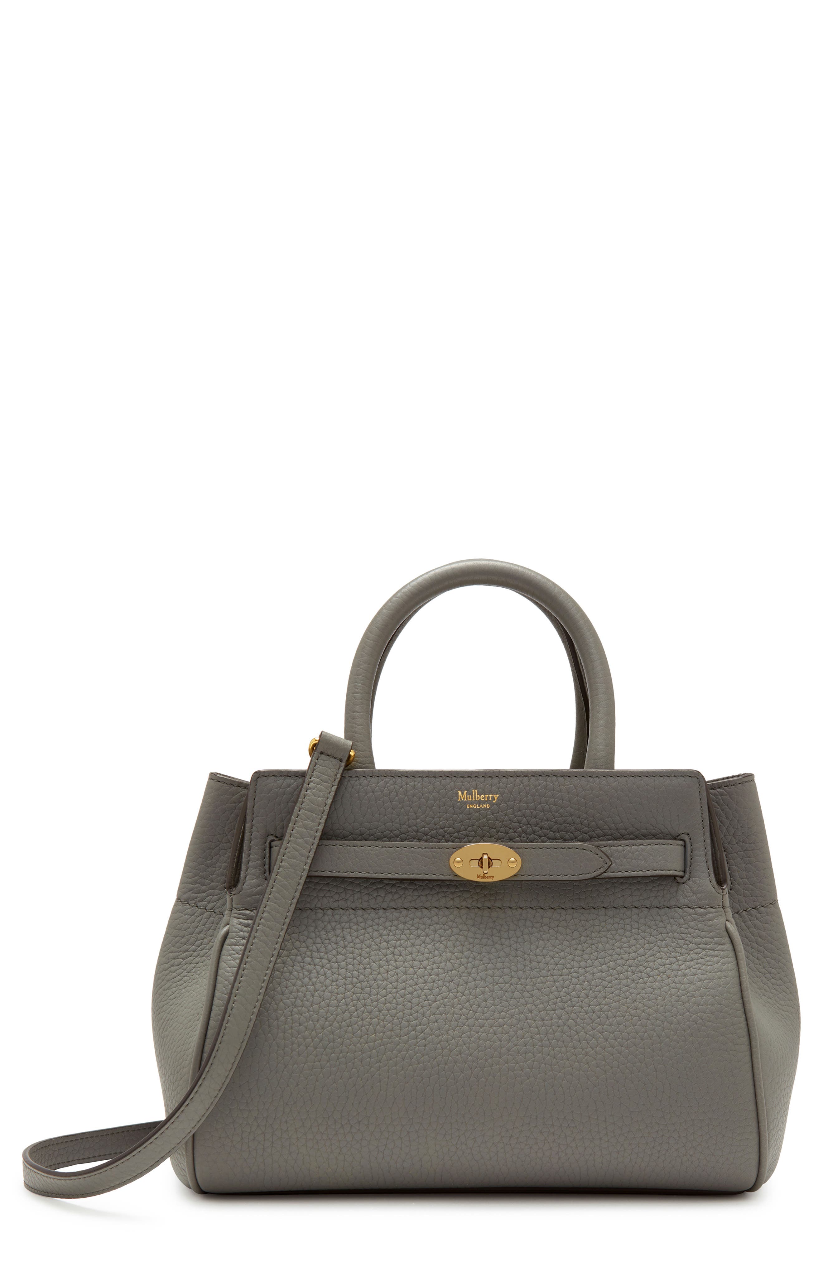 Mulberry Small Belted Bayswater Convertible Leather Satchel, Main, color, 
