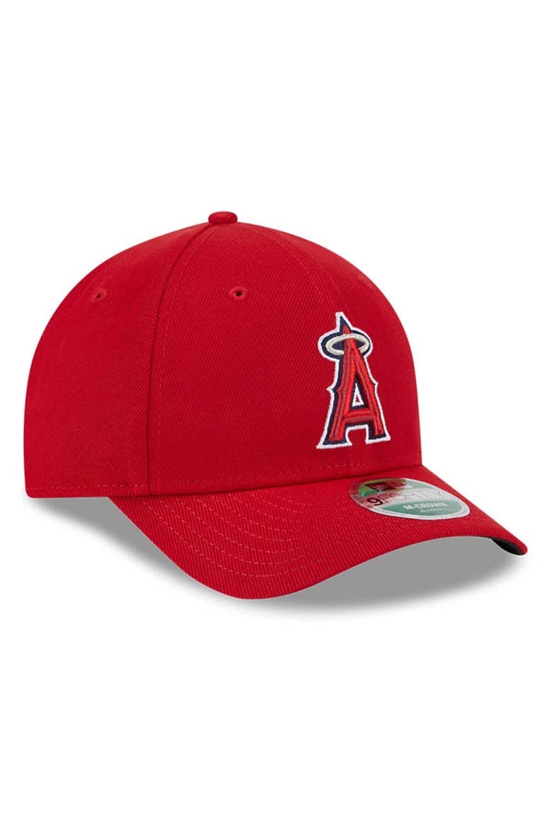 Men's New Era  Red Los Angeles Angels Player Replica 9FORTY Adjustable Hat, Alternate, color, Red