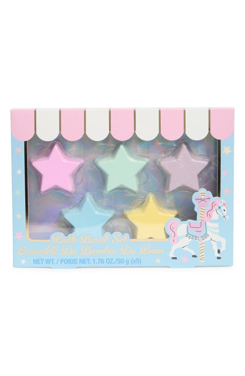 Kids' Carnival 5-Piece Star Bath Bomb Set