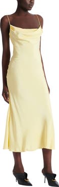 Balmain Long strappy dress in silk satin