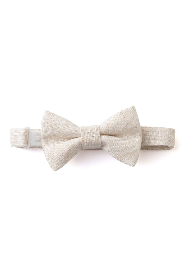Short Sleeve Button-Up Shirt, Vest, Shorts & Bow Tie Set, Alternate, color, BEIGE