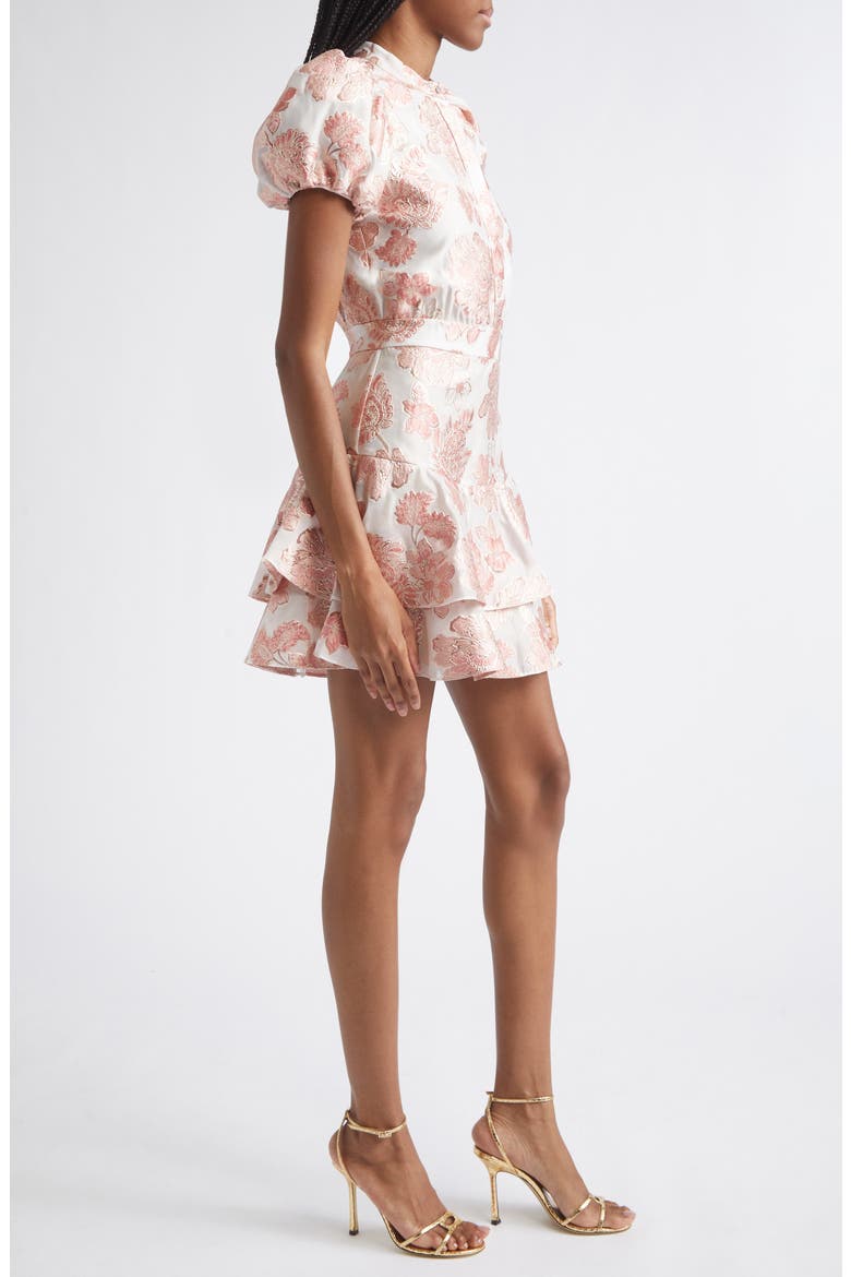 Loryn Floral Print Minidress, Alternate, color, ENGLISH ROSE