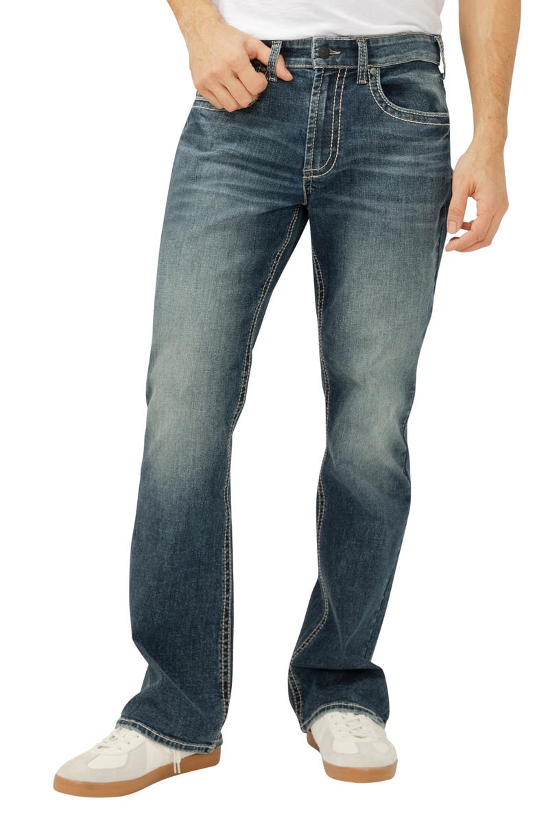 Silver Jeans Co. Craig Relaxed Fit Bootcut Jeans, Main, color, Bennett