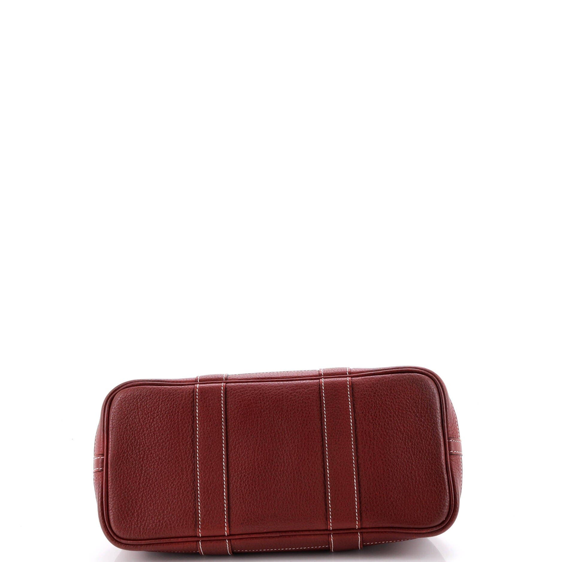 Pre-Owned Hermes Garden Party Tote Leather 30, Alternate, color, Rouge H