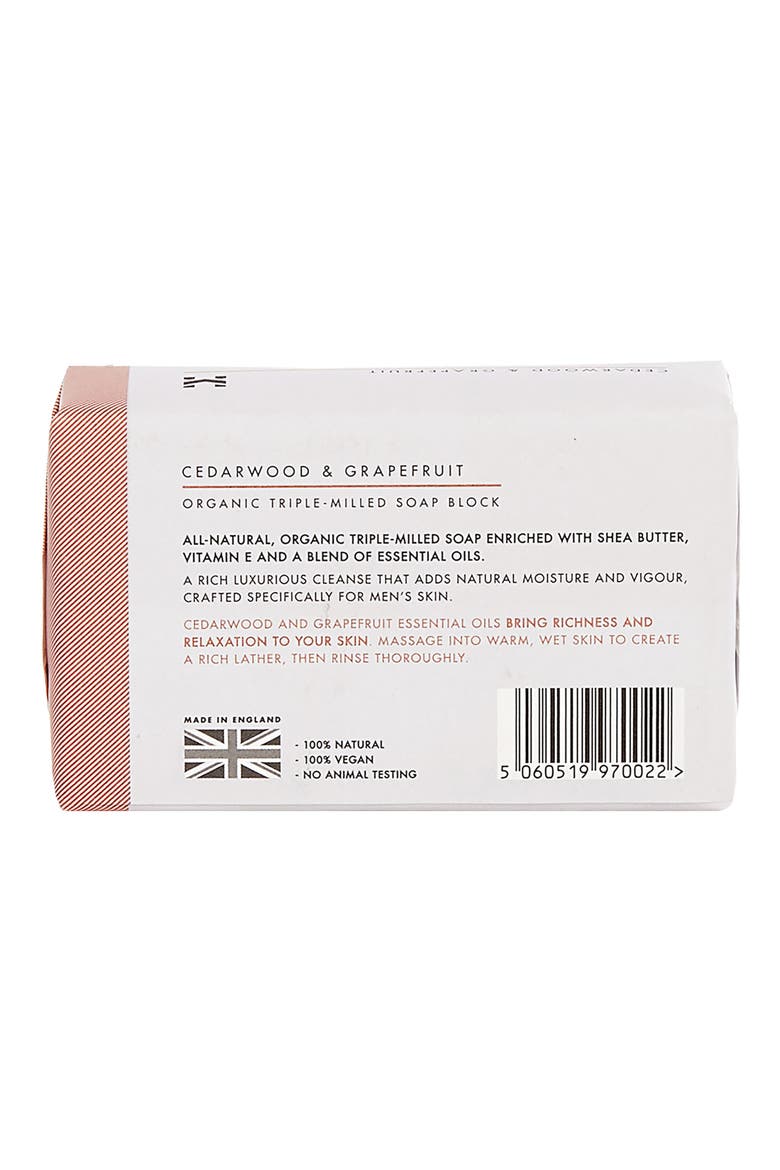 Cedarwood & Grapefruit Organic Triple-Milled Soap Block (Nordstrom Exclusive), Alternate, color, NO COLOR