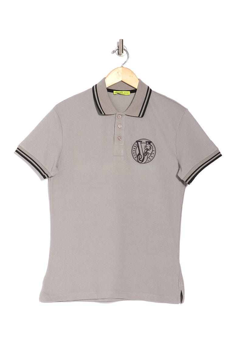 Versace Jeans Trim Polo Shirt, Alternate, color,