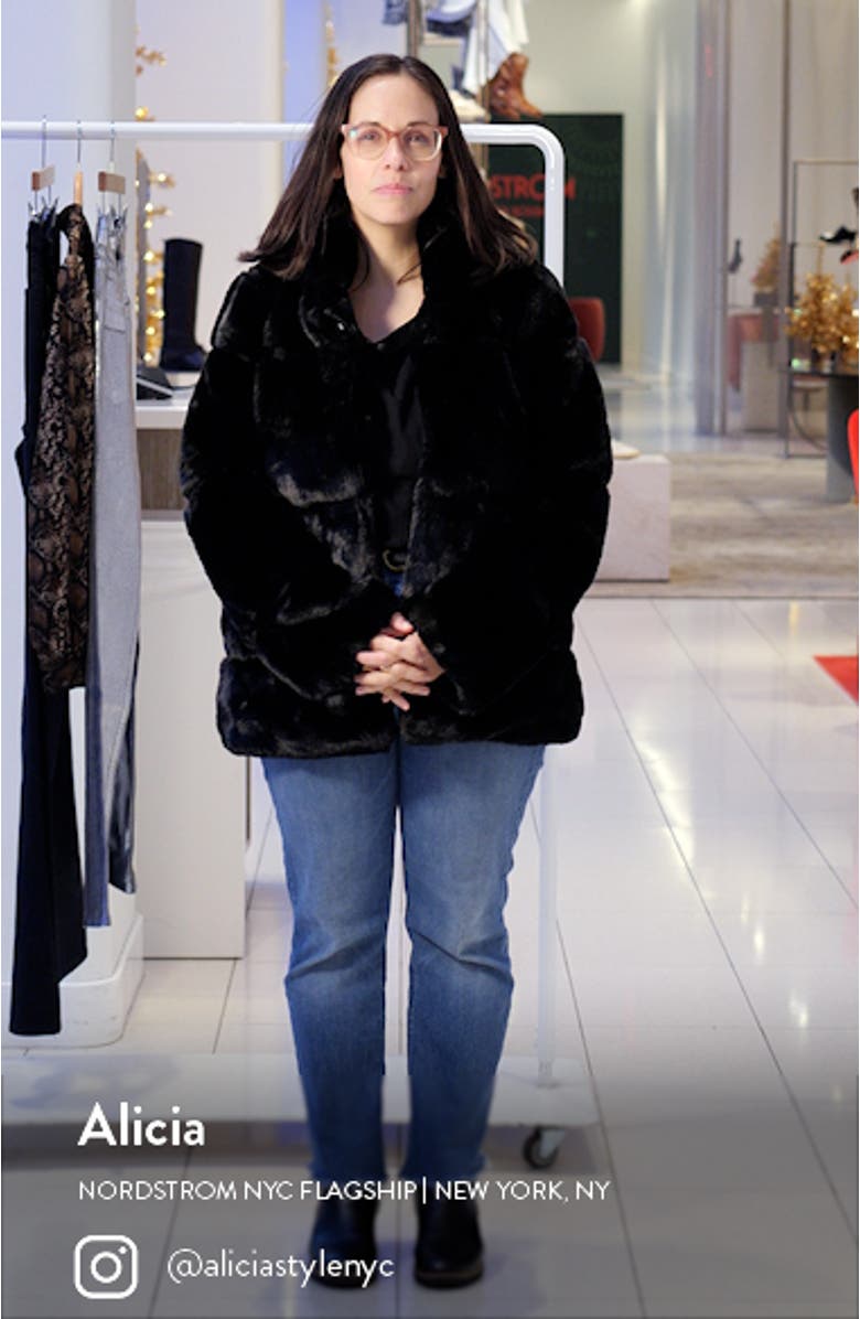 Skylar Recycled Faux Fur Jacket, sales video thumbnail