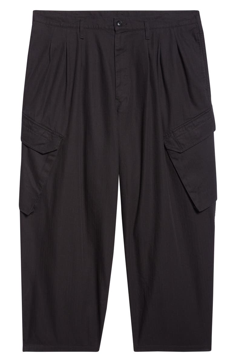 Yohji Yamamoto 12Tuck Cargo Work Pants, Alternate, color, Black