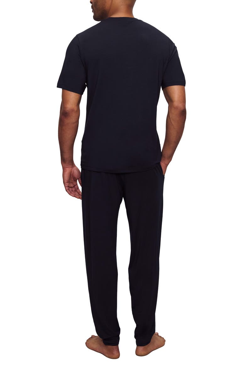 Henry Stretch Tencel® Modal Short Sleeve Pajamas, Alternate, color, BLACK