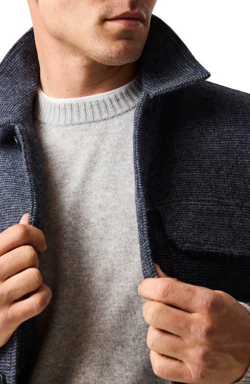 Rodd & Gunn Roys Hill Wool Blend Trucker Jacket In Blue