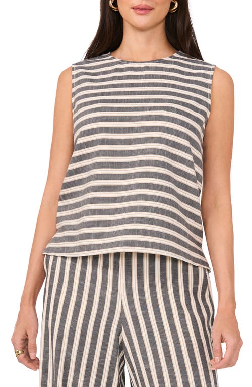 VINCE CAMUTO VINCE CAMUTO STRIPE SLEEVELESS TOP