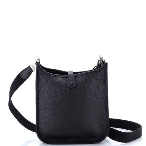 Pre-owned Hermes Hermes Evelyne Bag Gen Iii Clemence Tpm In Black
