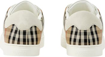 【関税＆送料込み】Burberry Stevie Leather Sneakers Burberry 'stevie' sneakers leather noir | The Fashion Square