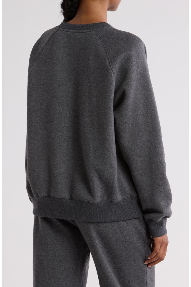 Raglan Sleeve Sweatshirt, Alternate, color, GREY MEDIUM CHARCOAL HEATHER