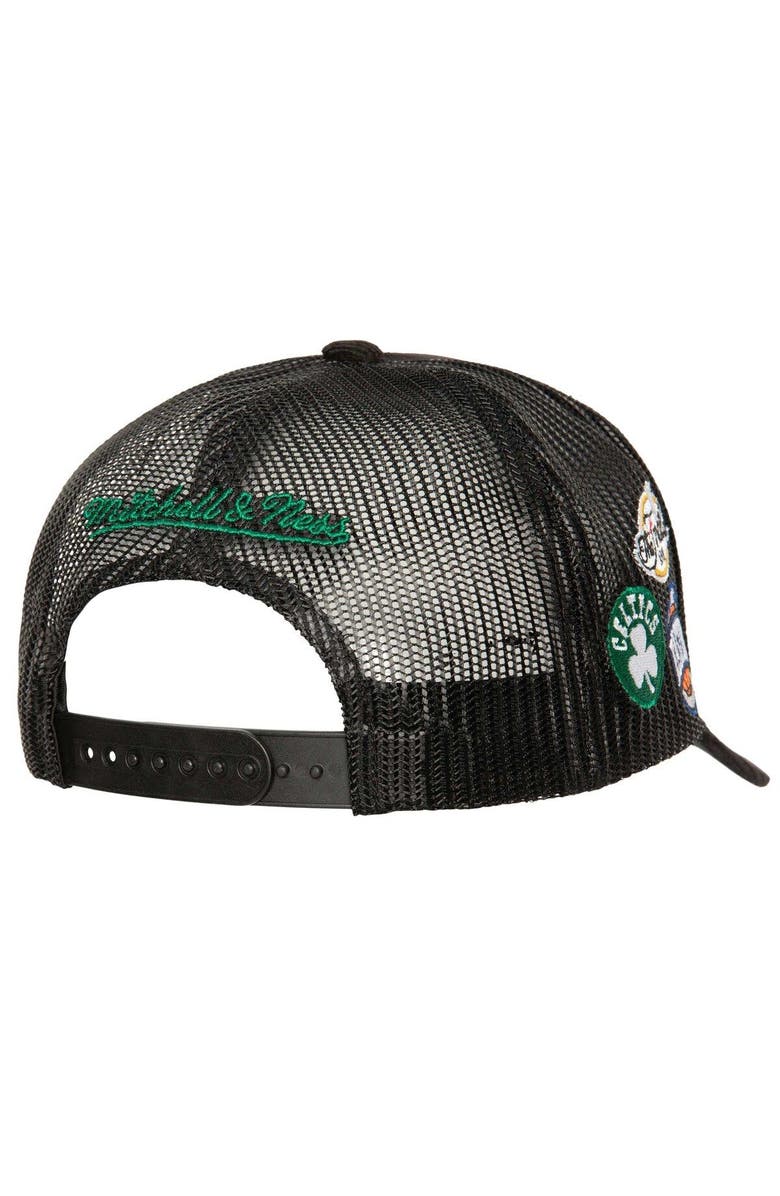 Mitchell & Ness Men's Mitchell & Ness Black Boston Celtics Times Up Classic Script Cord Trucker Hat, Alternate, color, 