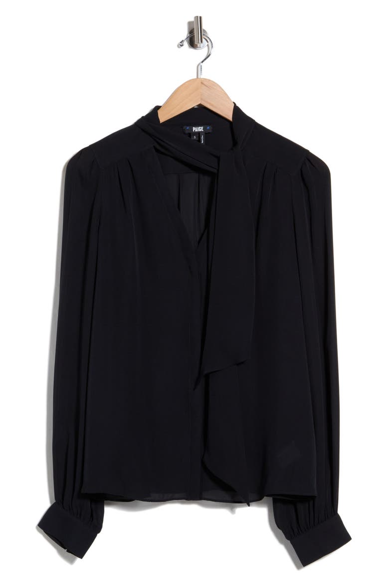 Kirstie Silk Top, Alternate, color, BLACK