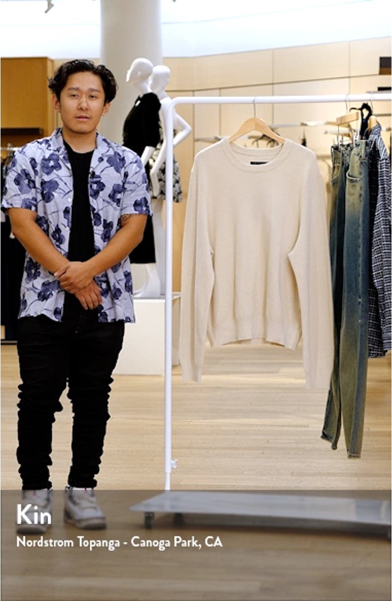 Dexter Washed Crewneck Sweater, sales video thumbnail