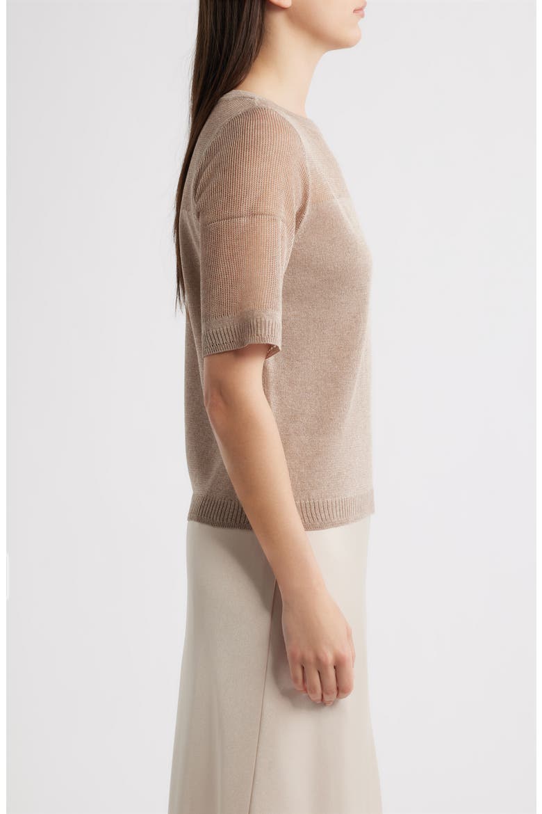 Romi Elbow Sleeve Knit Top, Alternate, color, NATURAL