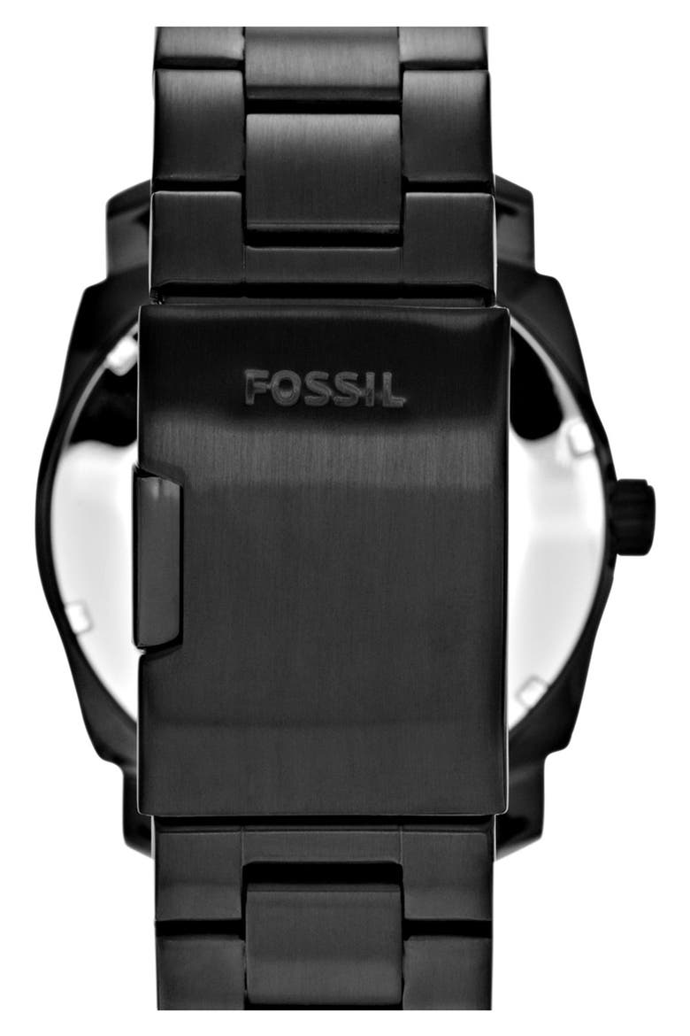 'Machine' Bracelet Watch, 42mm, Alternate, color, BLACK