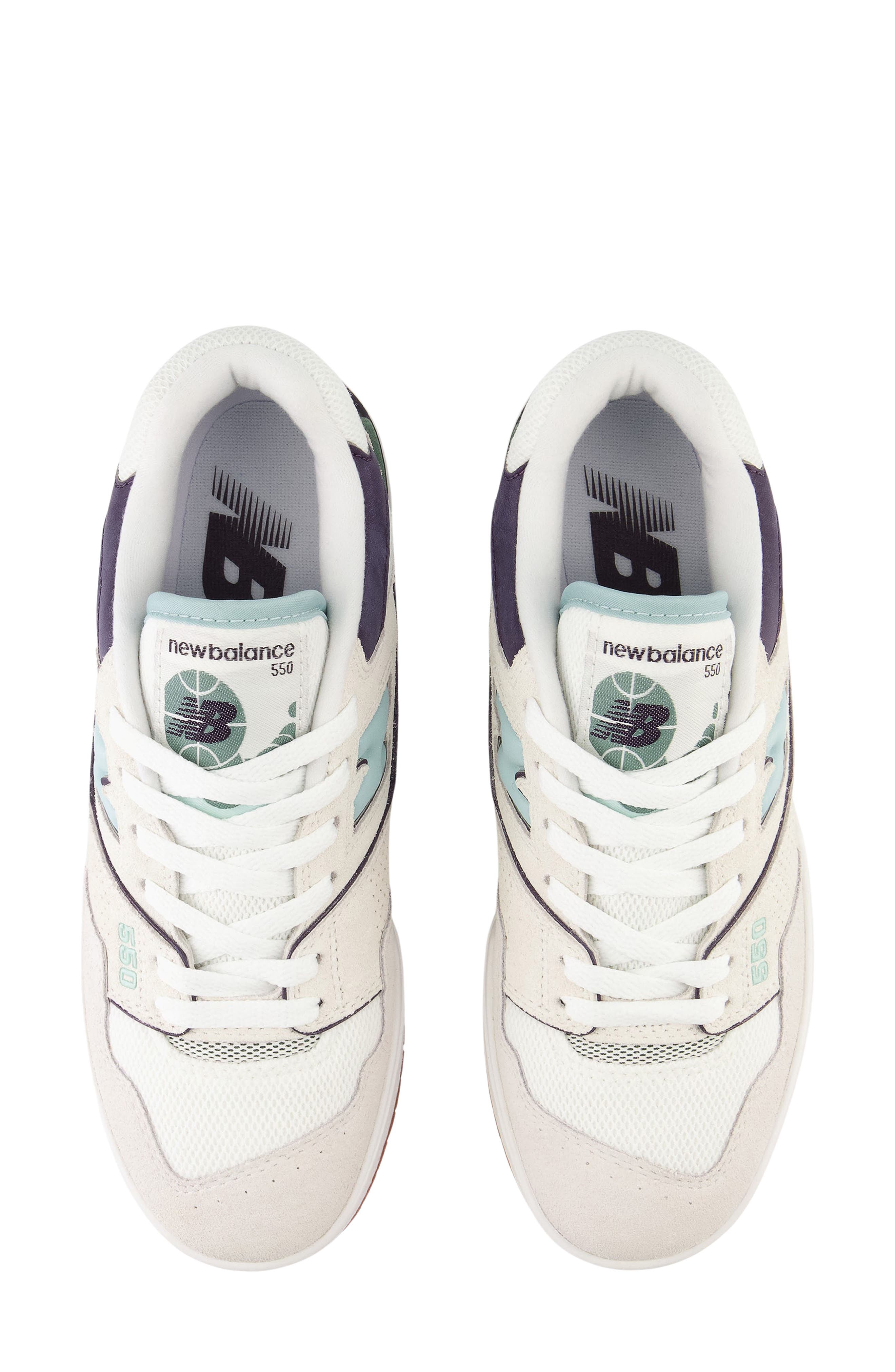 New Balance 550 Basketball Shoe, Alternate, color, Sea Salt/ Winter Fog