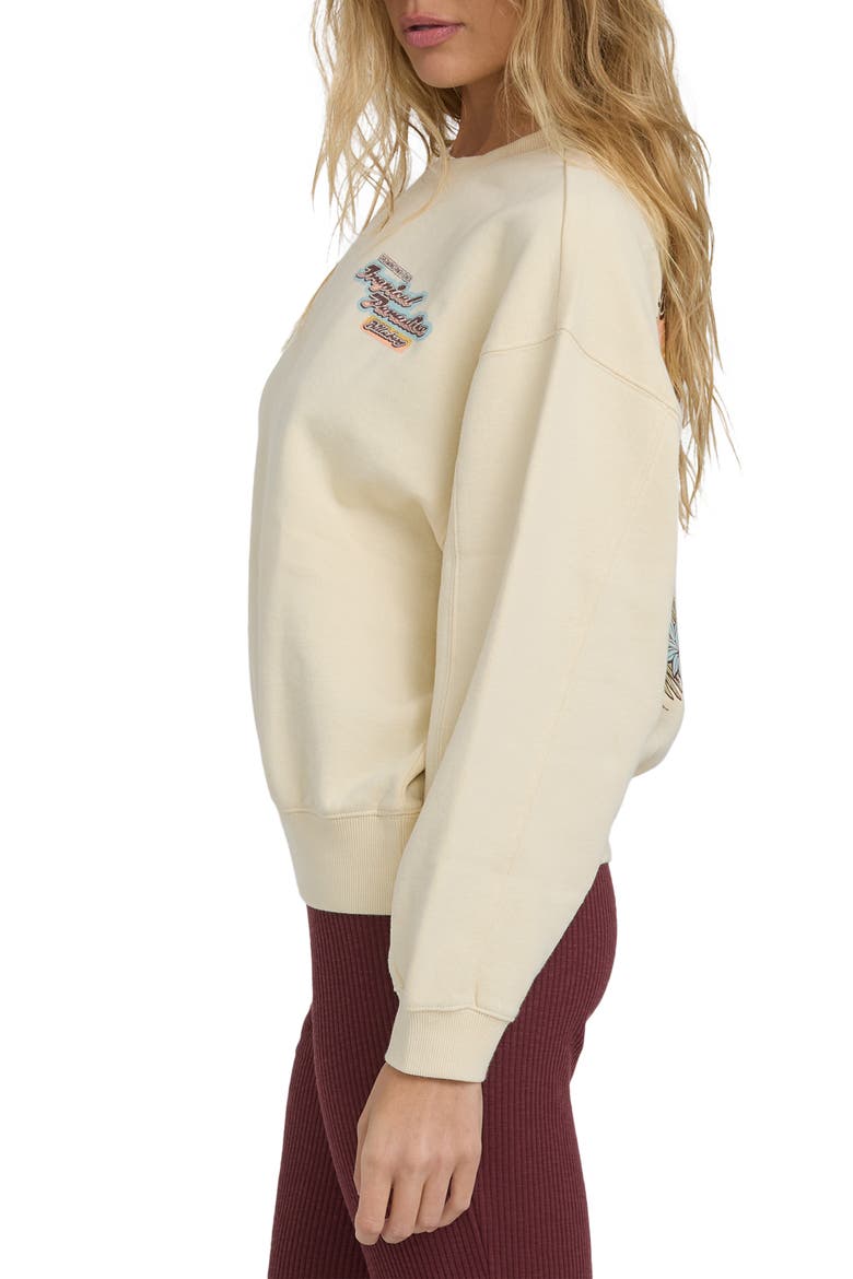 Raise Blaze Kendal Crewneck Sweatshirt, Alternate, color, WHITE CAP