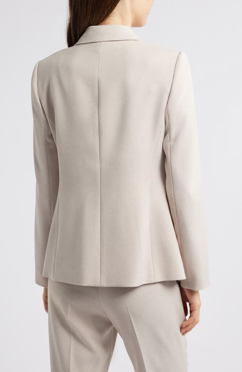 Tahari Asl One-button Blazer In Oatmeal