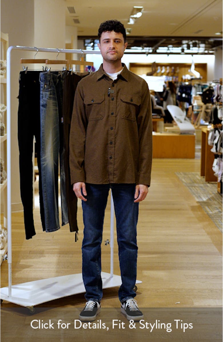 Burnside Solid Flannel Button-Up Shirt, sales video thumbnail