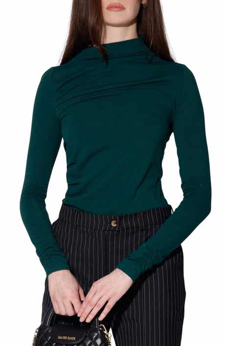 Walter Baker Celia Ruched Long Sleeve Top