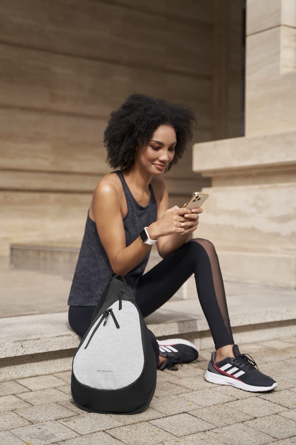 Sherpani Esprit Anti Theft RFID Protection Sling Bag, Fits 10'' Tablet, Sterling - Lite, Alternate, color, Sterling - Lite